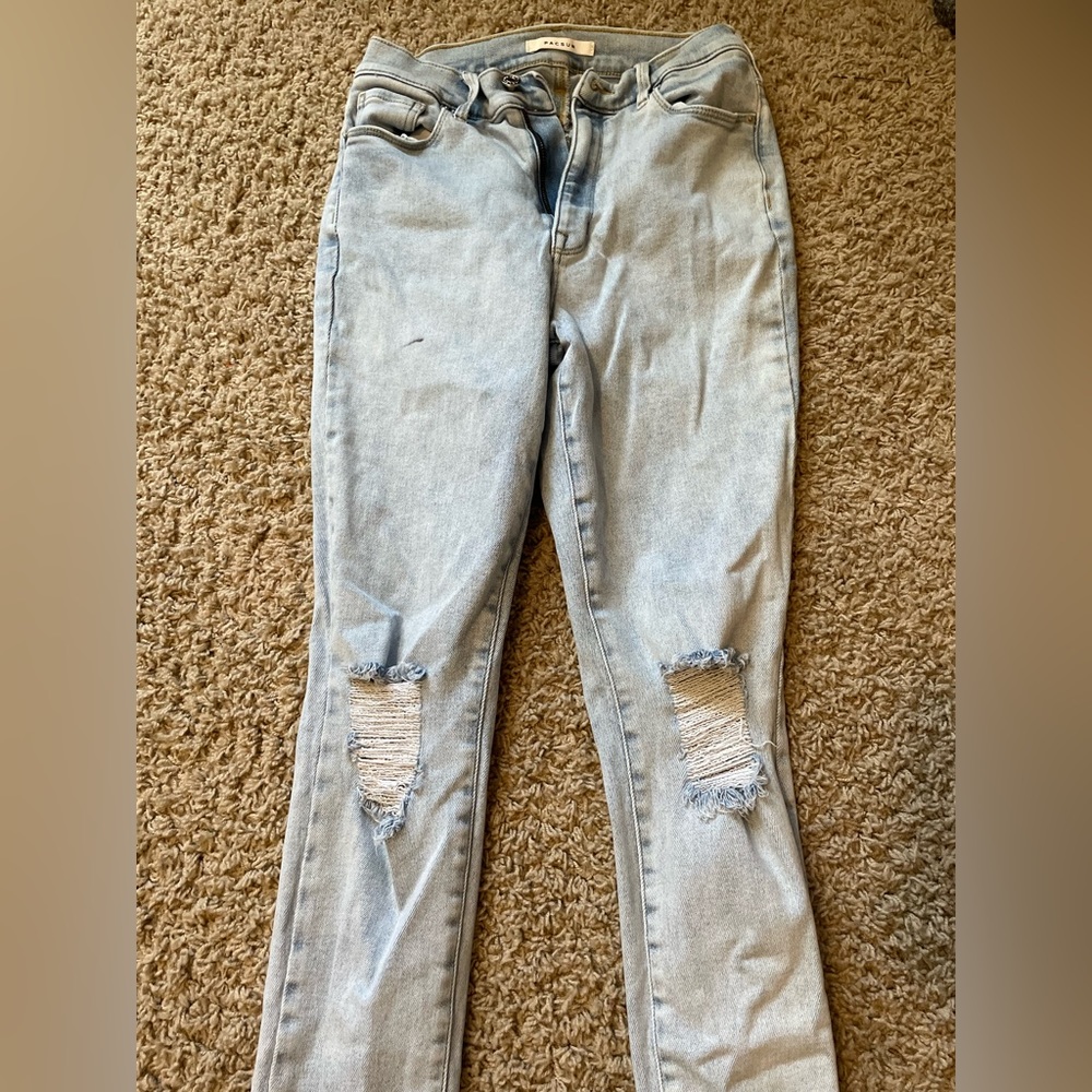 Light skinny jeans, size 27